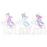 VidaXL Weihnachtsfiguren Drei Könige mit 504 LEDs 70x50 cm
