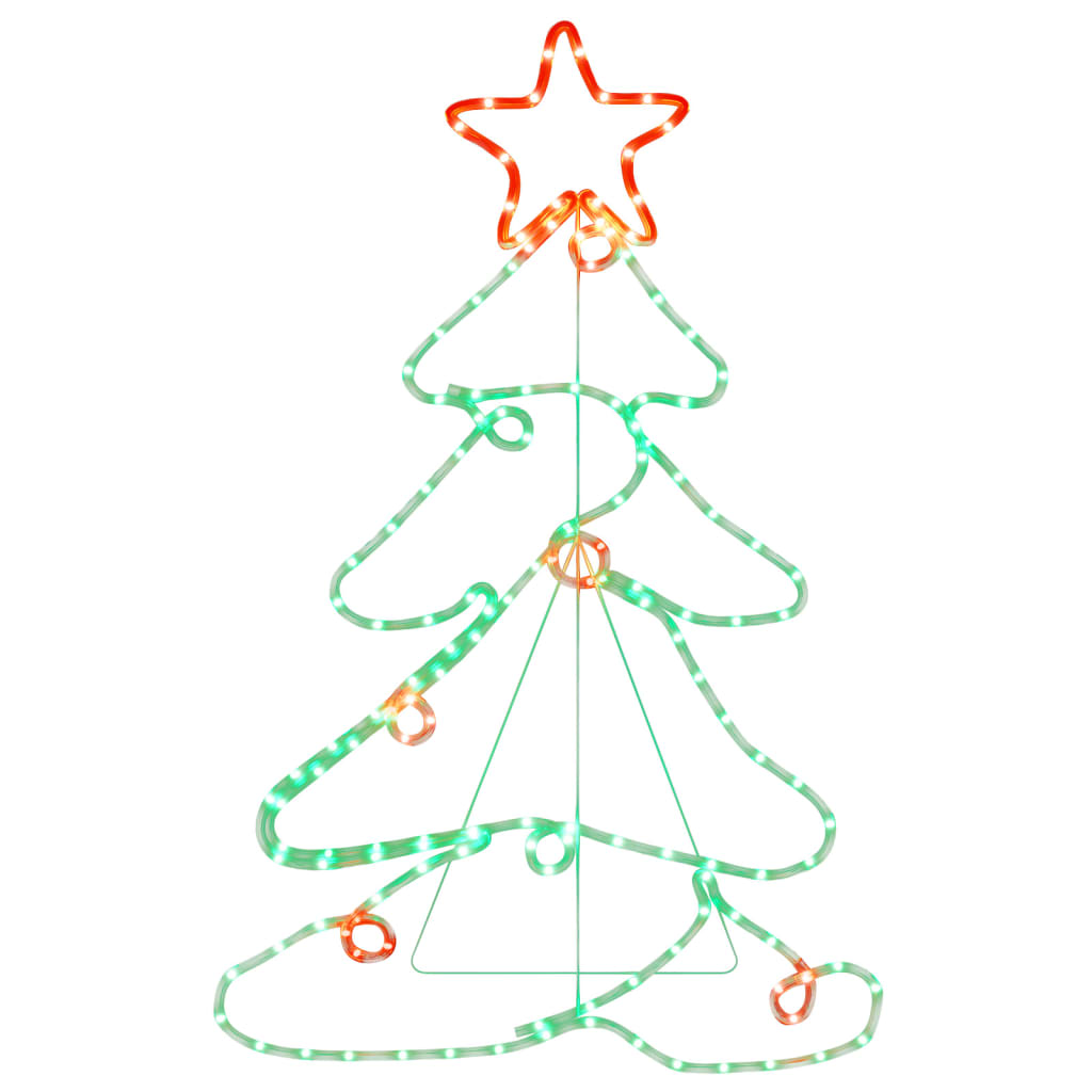 Vidaxx Weihnachtsfigurenbaum mit 144 LEDs 88x56 cm