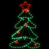 Vidaxx Weihnachtsfigurenbaum mit 144 LEDs 88x56 cm