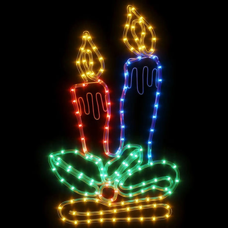 Vidaxx Weihnachtsfigurenkerzen mit 144 LEDs 70x42 cm