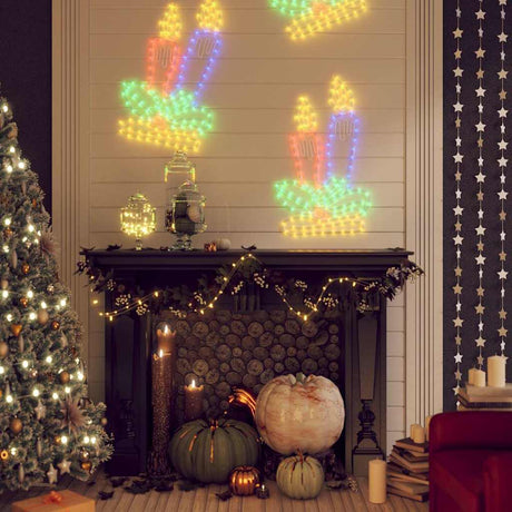 Vidaxx Weihnachtsfigurenkerzen mit 144 LEDs 70x42 cm