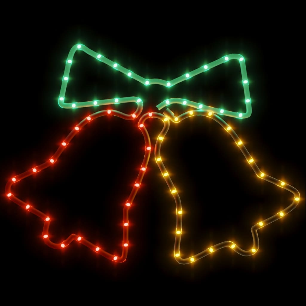 Vidaxx Weihnachtsfigurenuhren mit 72 LEDs 50x56 cm