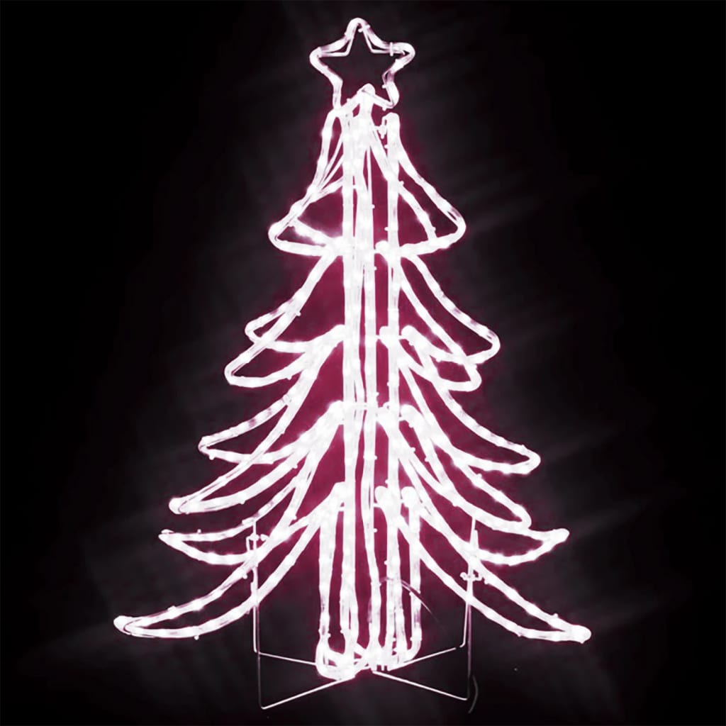 Vidaxl Christmas Figur Christmas Tree med varme hvide LED'er 87x87x93 cm