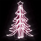 Vidaxl Christmas Figur Christmas Tree med varme hvide LED'er 87x87x93 cm