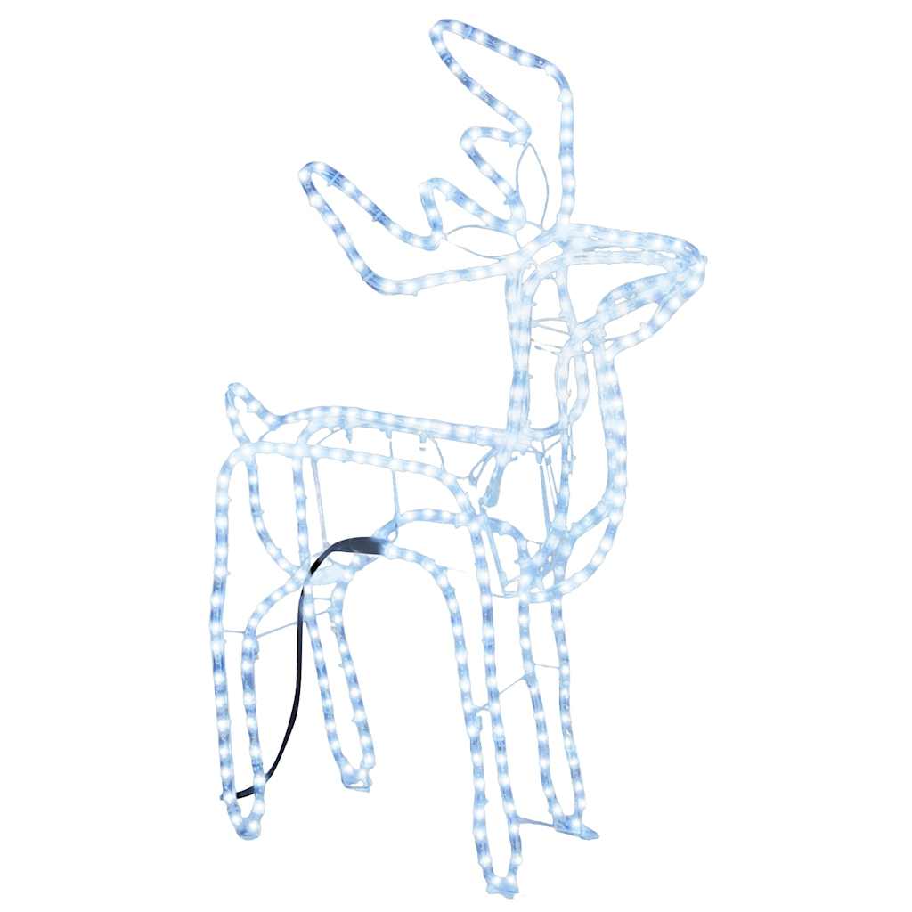 Vidaxl Weihnachten Figur Rendier kalte Weiß 76x42x87 cm