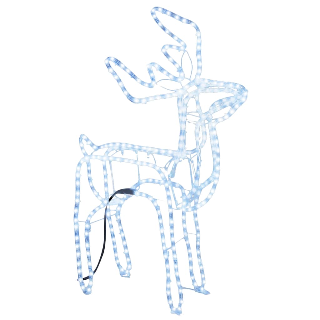 Vidaxl Weihnachten Figur Rendier kalte Weiß 76x42x87 cm