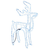 Vidaxl Weihnachten Figur Rendier kalte Weiß 76x42x87 cm
