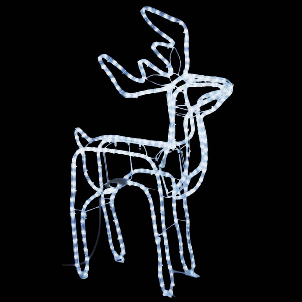 Vidaxl Weihnachten Figur Rendier kalte Weiß 76x42x87 cm