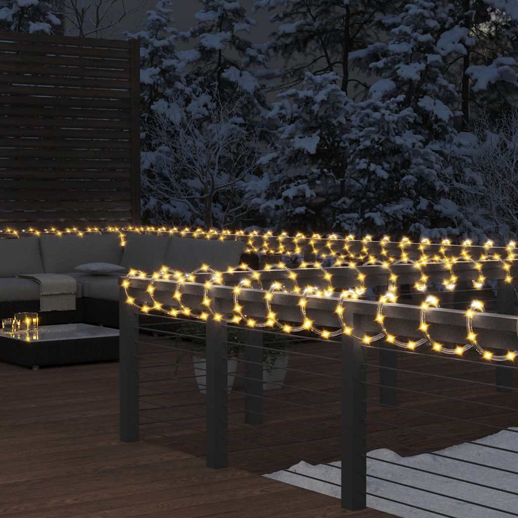 Vidaxl leichte Girlande mit 120 LEDs warmes Weiß 5 m PVC