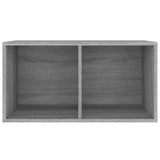 Vidaxl opbergbox voor lp's 71x34x36 cm bewerkt hout grijs sonoma eiken