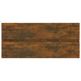 Vidaxl wastafelkast 100x38,5x45 cm bewerkt hout gerookt eikenkleurig