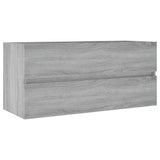 Vidaxl wastafelkast 100x38,5x45 cm bewerkt hout grijs sonoma eiken