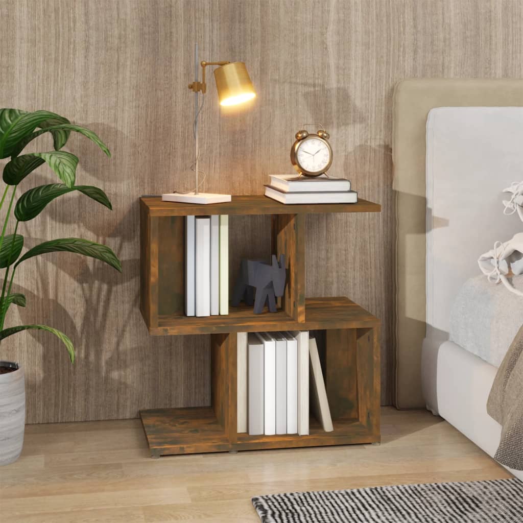 Vidaxl nachtkastje 50x30x51,5 cm bewerkt hout gerookt eikenkleurig