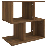 Vidaxl nachtkastje 50x30x51,5 cm bewerkt hout bruin eikenkleur