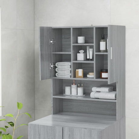 VIDAXL WASH MACHINGBOGT 70,5 x 25,5 x 90 cm Graues Sonoma Eiche -Colored