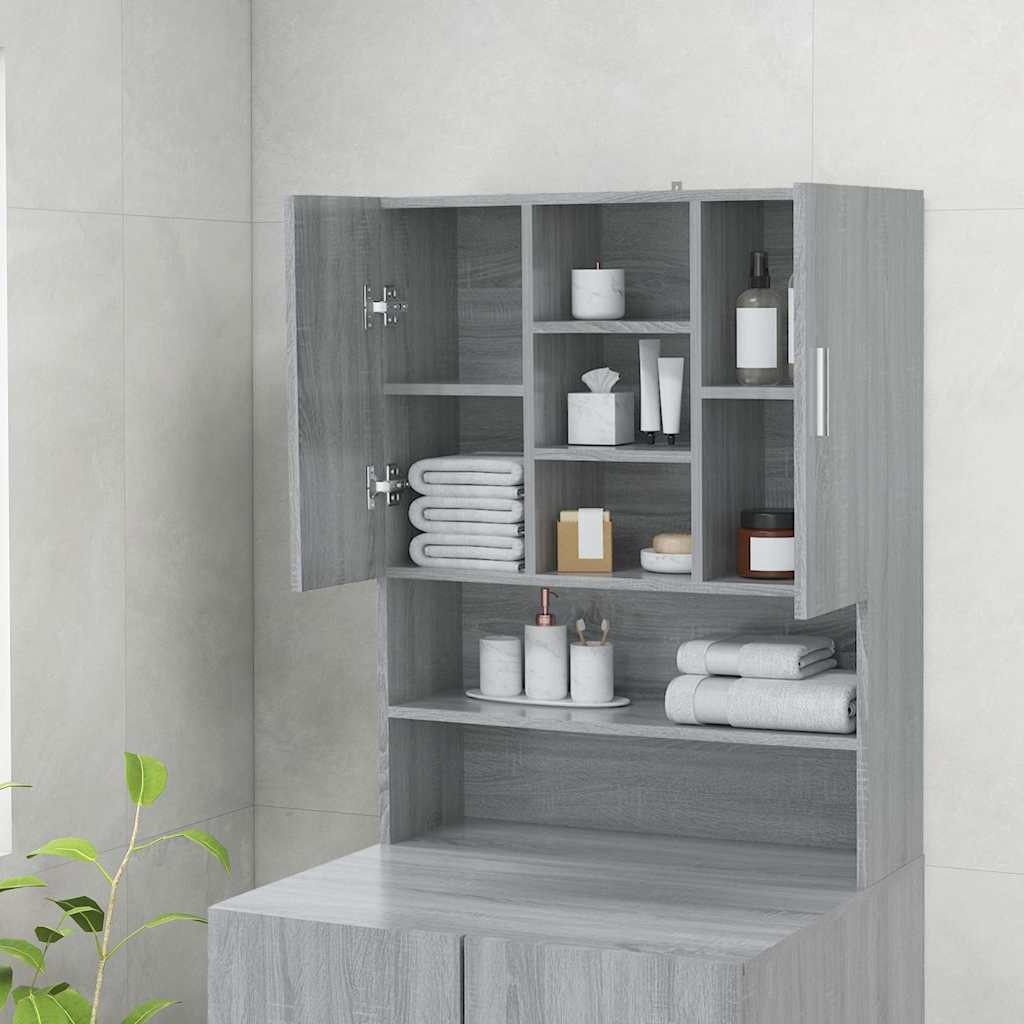 VIDAXL WASH MACHINGBOGT 70,5 x 25,5 x 90 cm Graues Sonoma Eiche -Colored