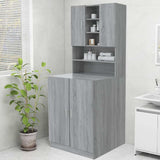 VIDAXL WASH MACHINGBOGT 70,5 x 25,5 x 90 cm Graues Sonoma Eiche -Colored