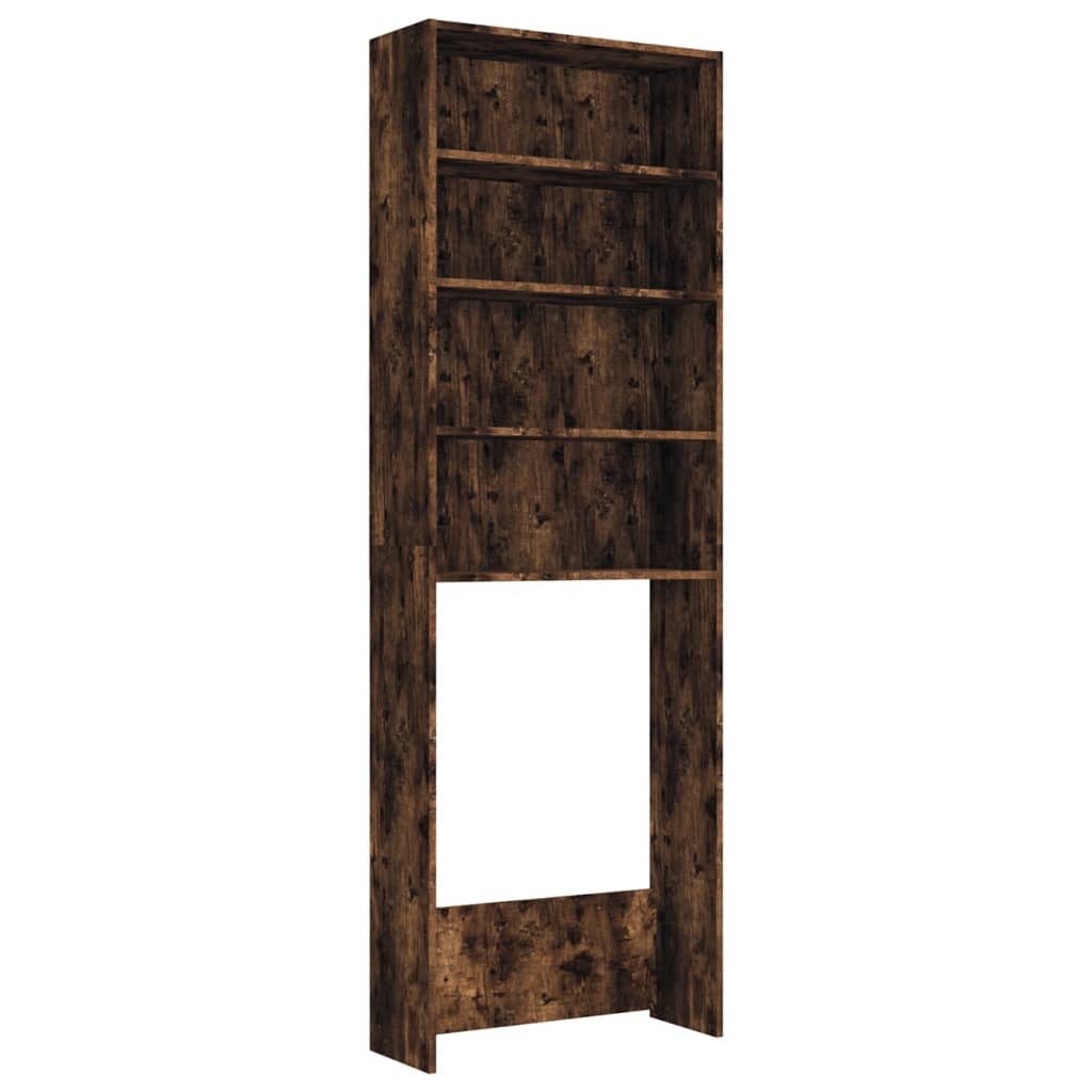 Armoire de machine à laver Vidaxl 64x24x190 cm de couleur de chêne fumé