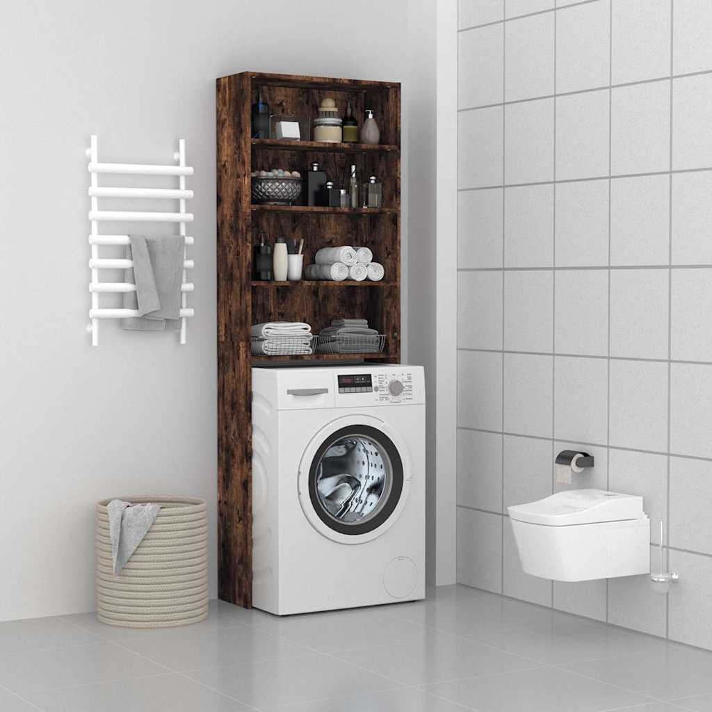 Vidaxx Waschmaschinenschrank 64x24x190 cm Räuchereiche
