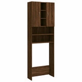 Vidaxl Waschmaschinenschrank 64x25.5x190 cm Braune Eiche Farbe