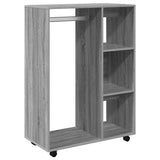 Vidaxl kledingkast 80x40x110 cm bewerkt hout grijs sonoma eikenkleurig