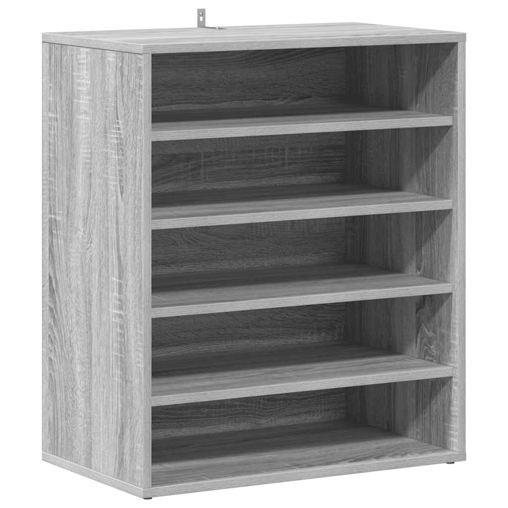 Vidaxl Schuhschrank 60x35x70 cm Eigenschaften mit geräuchertem Eichenbaus befördert