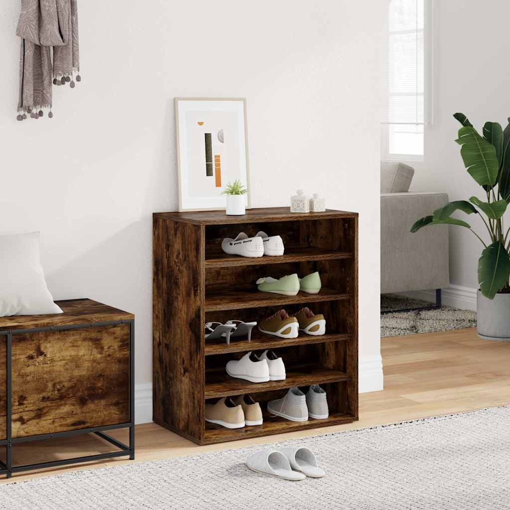 VIDAXL -Schuhschrank 60x35x70 cm Propertiertes Holzgrau Sonoma Eiche gefärbt