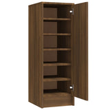 Vidaxl Schuhschrank 32x35x92 cm verarbeitete Holzbraune Eiche Farbe