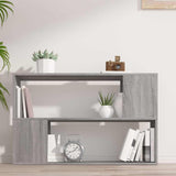 Vidaxl boekenkast 100x24x63 cm bewerkt hout grijs sonoma eikenkleurig