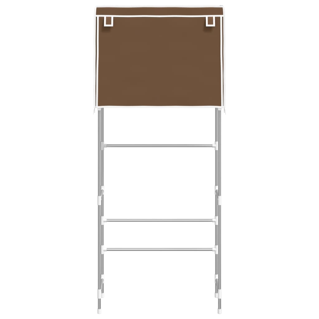 Rack de stockage Vidaxl pour la machine à laver Boven 2 couches 71x29.5x170,5 cm brun