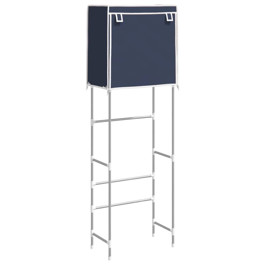 Vidaxl toiletrek 2-laags 56x30x170 cm ijzer blauw