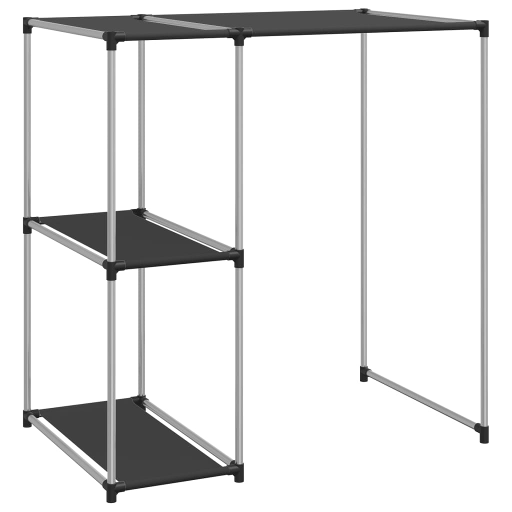 Vidaxl Späichere Rack fir iwwer Wäschmaschinn 87x55x90.5 cm Side schwaarz