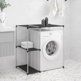 Vidaxl storage rack for above washing machine 87x55x90.5 cm iron black