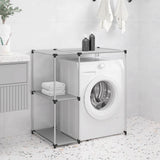 Vidaxl storage rack for above washing machine 87x55x90.5 cm iron gray