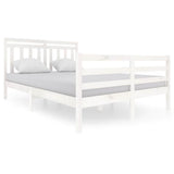 Vidaxl bedframe massief hout wit 140x200 cm