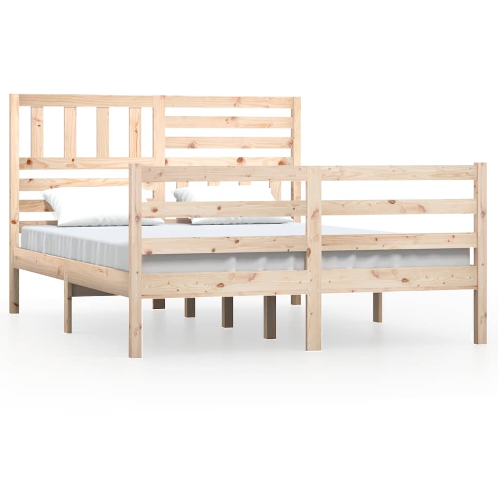 Vidaxl bedframe massief hout 150x200 cm