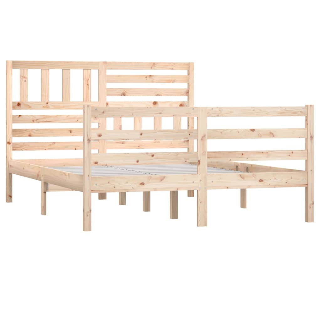 Vidaxl bedframe massief hout 150x200 cm