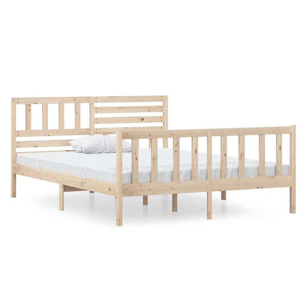 Vidaxl bedframe massief hout 120x190 cm