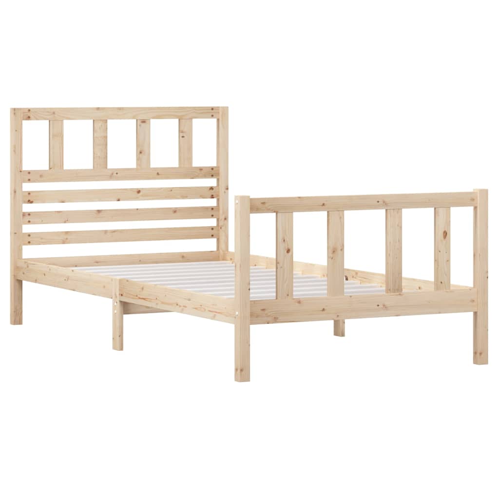 Vidaxl bedframe massief hout 90x200 cm