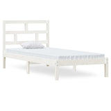 Vidaxl bedframe massief grenenhout wit 90x200 cm