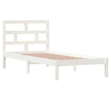 Vidaxl bedframe massief grenenhout wit 90x200 cm