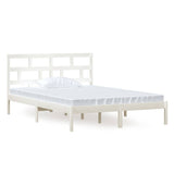 Vidaxl bedframe massief grenenhout wit 140x200 cm