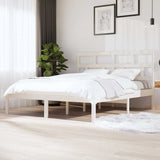 Vidaxl bedframe massief hout wit 180x200 cm