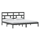 Vidaxl bedframe massief grenenhout zwart 200x200 cm