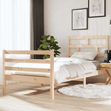 Vidaxl bedframe massief hout 90x190 cm