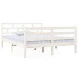 Vidaxl bedframe massief grenenhout wit 140x190 cm