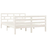 Vidaxl bedframe massief grenenhout wit 140x190 cm