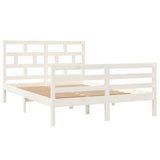 Vidaxl bedframe massief grenenhout wit 140x200 cm