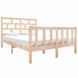 Vidaxl bedframe massief grenenhout 135x190 cm