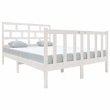Vidaxl bedframe massief grenenhout wit 140x190 cm